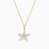 Necklaces & Pendants|Effy Jewelry Seaside 14K Yellow Gold Fresh Water Pearl u0026 Diamond Starfish Pendant