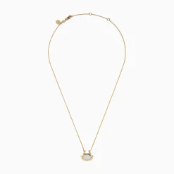 Necklaces & Pendants|Effy Jewelry Seaside 14K Yellow Gold Mother Of Pearl and Diamond Crab Necklace