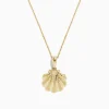 Necklaces & Pendants|BH Multi Seaside 14K Yellow Gold Scallop Shell Pendant