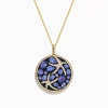 Necklaces & Pendants|Effy Jewelry Seaside 14K Yellow Gold Tanzanite u0026 Diamond Starfish Pendant