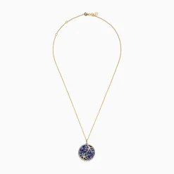 Necklaces & Pendants|Effy Jewelry Seaside 14K Yellow Gold Tanzanite u0026 Diamond Starfish Pendant