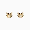 Earrings|Effy Jewelry Seaside 14K Yellow Gold White u0026 Black Diamond Crab Earrings