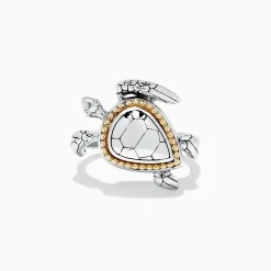 Rings|BH MULTI Seaside Sterling Silver and 18K Gold Turtle Ring