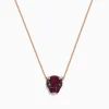 Necklaces & Pendants|BH Multi Signature 14K Rose Gold Ruby and Tsavorite Panther Necklace, 0.52 TCW