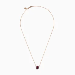 Necklaces & Pendants|BH Multi Signature 14K Rose Gold Ruby and Tsavorite Panther Necklace, 0.52 TCW