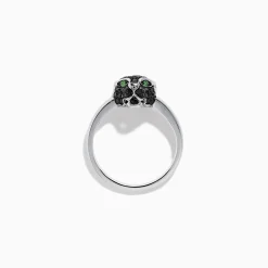 Rings|Effy Jewelry Signature 14K White Gold Black Diamond Panther Ring