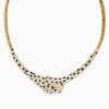 Necklaces & Pendants|Effy Jewelry Signature 14K Yellow Gold Emerald, Black and White Diamond Necklace
