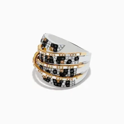 Rings|Effy Jewelry Signature 14k Yellow Gold Panther Spot Diamond Statement Ring