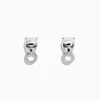 Earrings|Effy Jewelry Signature Sterling Silver Diamond and Tsavorite Panther Stud Earrings, 0.16 TCW