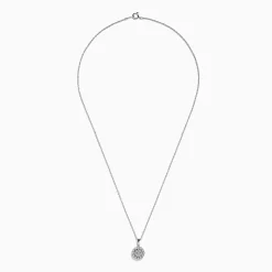 Necklaces & Pendants|Effy Jewelry Sterling Silver Diamond Cluster Pendant