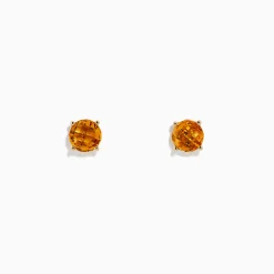 Earrings|BH Multi Sunset 14K Yellow Gold Citrine Stud Earrings, 1.81 TCW