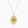 Necklaces & Pendants|BH Multi Sunset 14K Yellow Gold Diamond and Citrine Pendant