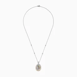 Necklaces & Pendants|BH Multi Trio 14K Tri Color Gold Diamond Swirl Pendant, 1.28 TCW