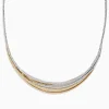 Necklaces & Pendants|Effy Jewelry Trio 14K Tri-Color Gold Diamond Collar Necklace, 1.33 TCW