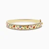 Bracelets|Effy Jewelry Watercolor 14k Yellow Gold Bezel Set Multi Sapphire Bangle
