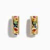 Earrings|Effy Jewelry Watercolor 14k Yellow Gold Bezel Set Multi Sapphire Earrings