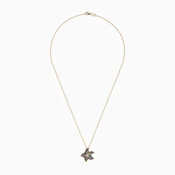 Necklaces & Pendants|BH Multi Watercolors 14K Gold Sapphire u0026 Diamond Starfish Pendant, 1.19 TCW