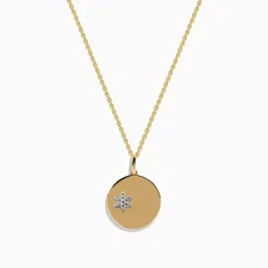 Necklaces & Pendants|Effy Jewelry Watercolors 14K Two Tone Gold Multi Sapphire and Diamond Star Burst Pendant
