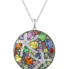 Necklaces & Pendants|Effy Jewelry Watercolors 14K White Gold Multi Sapphire u0026 Diamond Pendant, 5.71 TCW