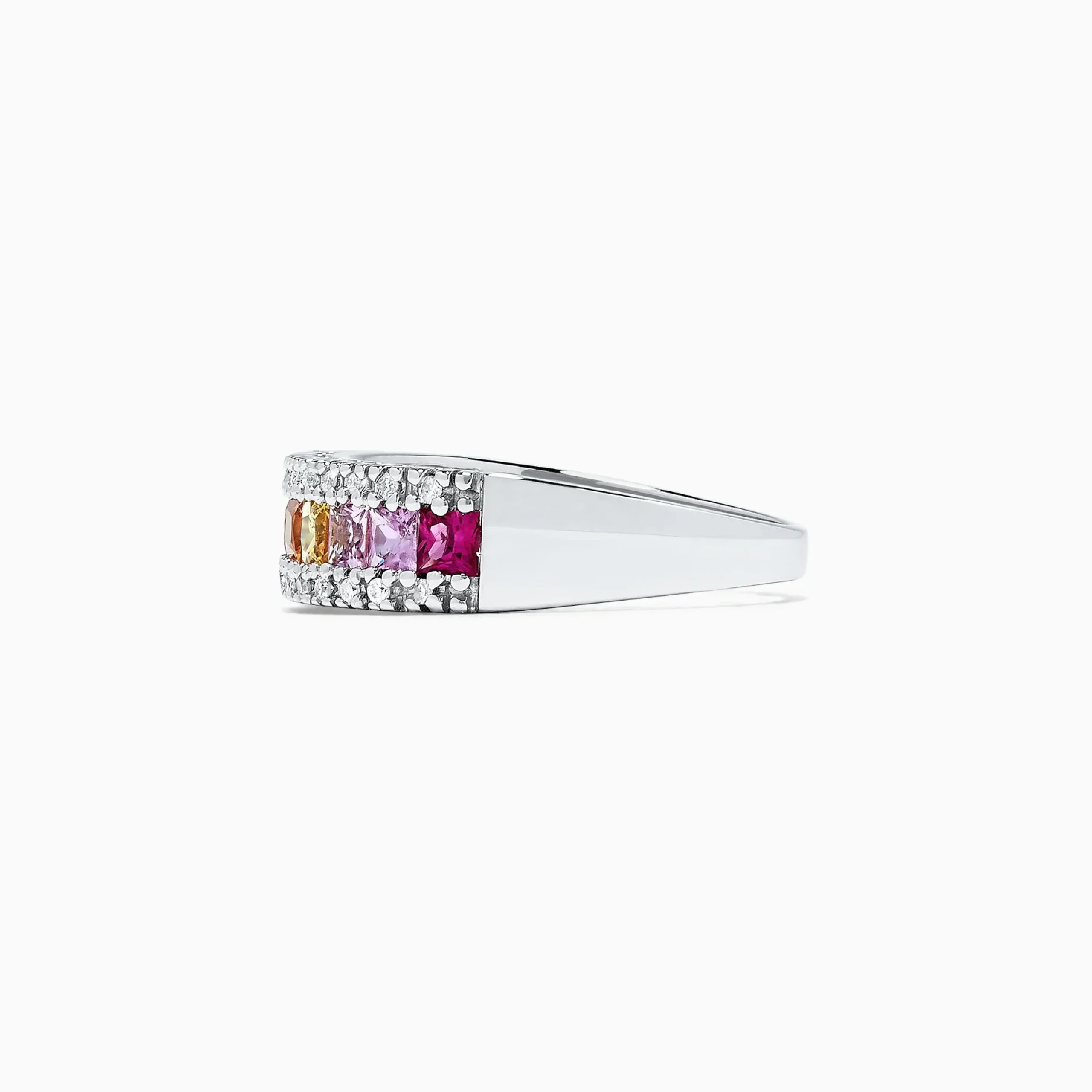 Rings|Effy Jewelry Watercolors 14K White Gold Sapphire u0026 Diamond Ring, 1.46 TCW