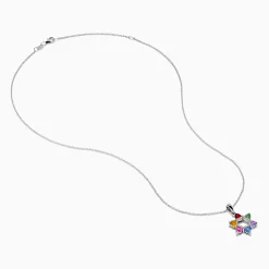 Necklaces & Pendants|Effy Jewelry Watercolors 14K White Gold Multi Color Sapphire and Diamond Star of David Pendant