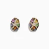 Earrings|Effy Jewelry Watercolors 14K Yellow Gold Sapphire u0026 Diamond Earrings, 3.01 TCW
