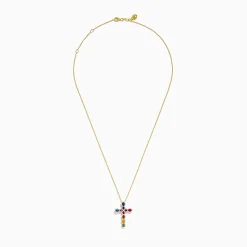 Necklaces & Pendants|Effy Jewelry Watercolors 14K Yellow Gold Cross Pendant