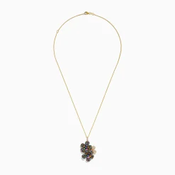 Necklaces & Pendants|Effy Jewelry Watercolors 14K Yellow Gold Multi Sapphire Flowers Pendant