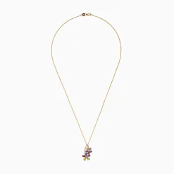 Necklaces & Pendants|Effy Jewelry Watercolors 14K Yellow Gold Multi Sapphire u0026 Diamond Pendant, 2.71 TCW