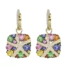 Earrings|Effy Jewelry Watercolors 14K Yellow Gold Multi Sapphire u0026 Diamond Earrings, 3.98 TCW