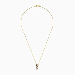 Necklaces & Pendants|Effy Jewelry Watercolors 14K Yellow Gold Multi Sapphire and Diamond Pendant