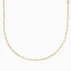 Accessories|Effy Jewelry Yellow Gold Plated Sterling Silver 18" 2.5mm Paperclip Chain